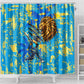 Saint Lucia Cricket Shower Curtain Kings Lion Unstoppable Mascot Art