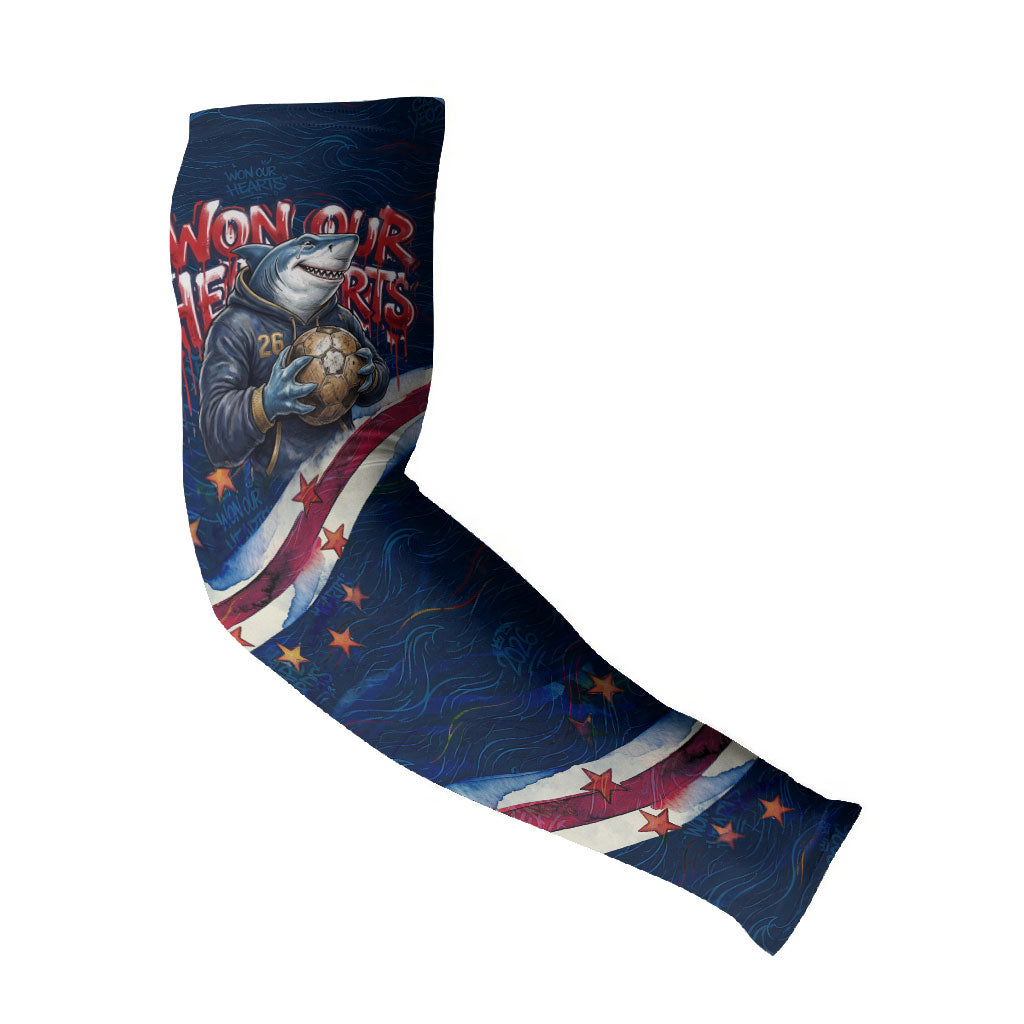 Cape Verde World Football 2026 Arm Sleeves Blue Sharks Won Our Hearts - Oil Paint Style