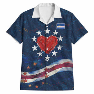 Cape Verde World Football 2026 Hawaiian Shirt Blue Sharks Won Our Hearts - Oil Paint Style