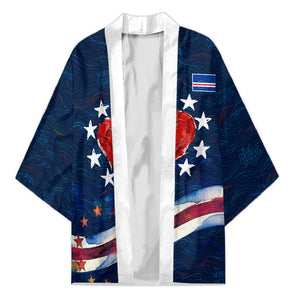 Cape Verde World Football 2026 Kimono Blue Sharks Won Our Hearts - Oil Paint Style