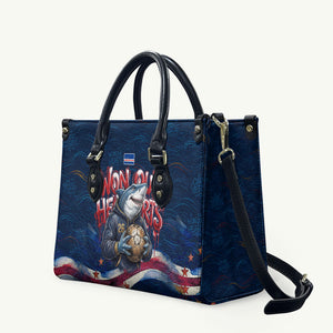 Cape Verde World Football 2026 Leather Bag Blue Sharks Won Our Hearts - Oil Paint Style