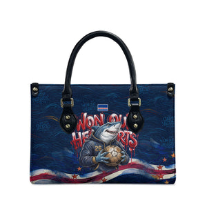 Cape Verde World Football 2026 Leather Bag Blue Sharks Won Our Hearts - Oil Paint Style