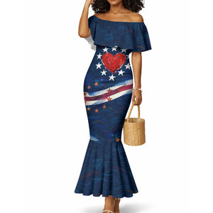 Cape Verde World Football 2026 Mermaid Dress Blue Sharks Won Our Hearts - Oil Paint Style