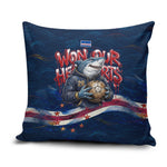 Cape Verde World Football 2026 Pillow Cover Blue Sharks Won Our Hearts - Oil Paint Style