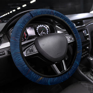 Cape Verde World Football 2026 Steering Wheel Cover Blue Sharks Won Our Hearts - Oil Paint Style
