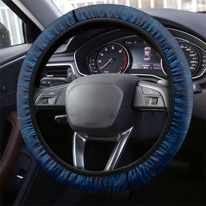 Cape Verde World Football 2026 Steering Wheel Cover Blue Sharks Won Our Hearts - Oil Paint Style