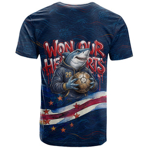 Cape Verde World Football 2026 T shirt Blue Sharks Won Our Hearts - Oil Paint Style