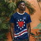 Cape Verde World Football 2026 T shirt Blue Sharks Won Our Hearts - Oil Paint Style