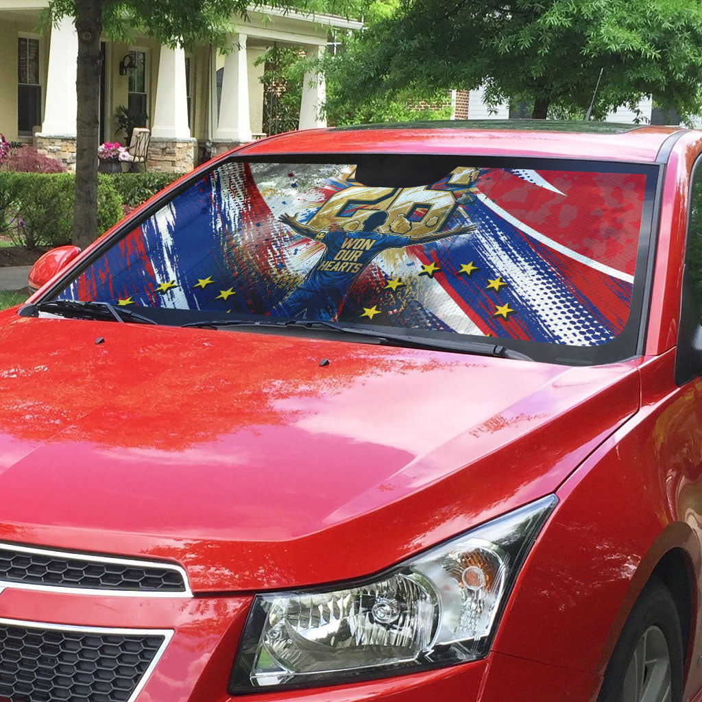 Cape Verde Football 2026 Auto Sun Shade Won Our Hearts Blue Sharks Soccer Player