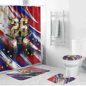 Cape Verde Football 2026 Bathroom Set Won Our Hearts Blue Sharks Soccer Player