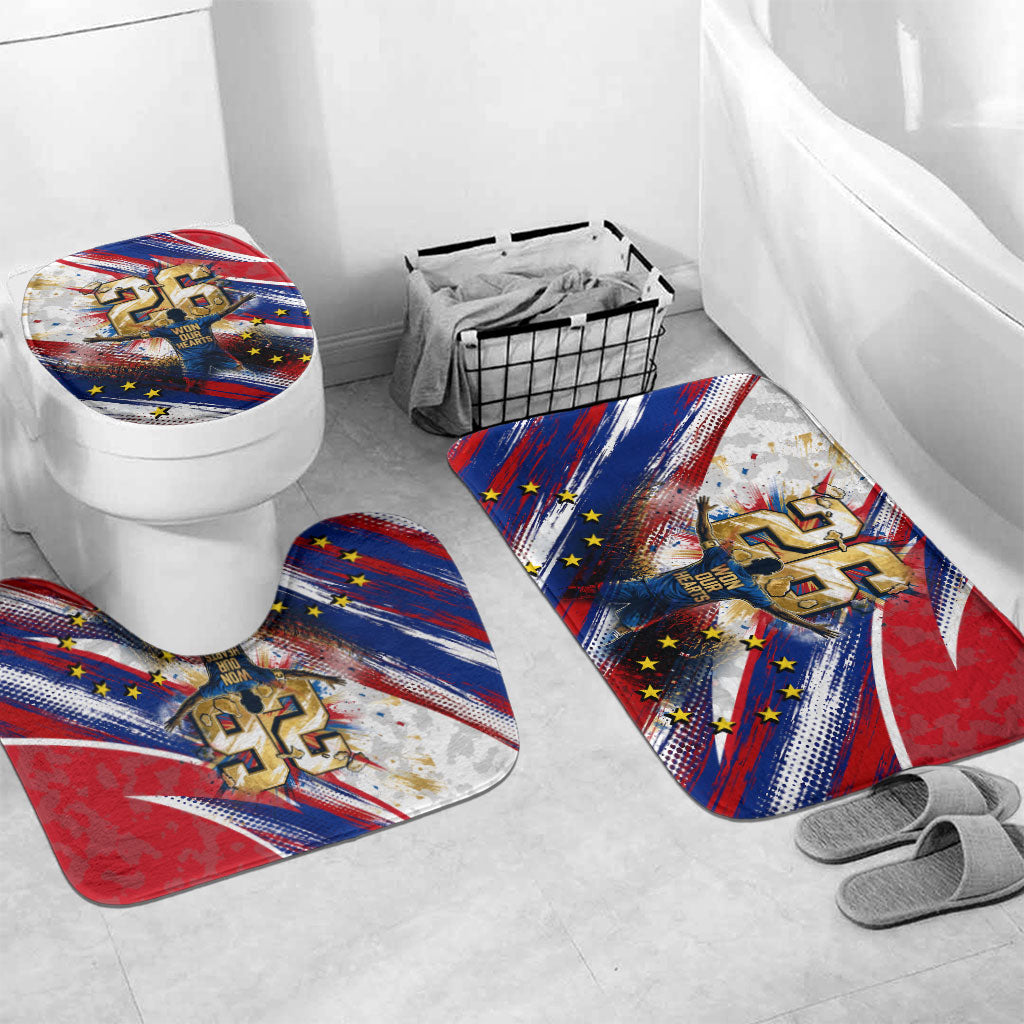 Cape Verde Football 2026 Bathroom Set Won Our Hearts Blue Sharks Soccer Player