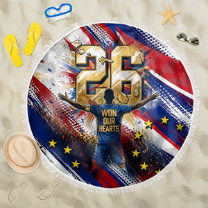 Cape Verde Football 2026 Beach Blanket Won Our Hearts Blue Sharks Soccer Player