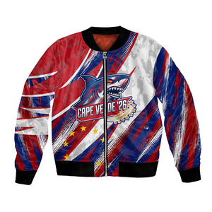 Cape Verde Football 2026 Bomber Jacket Won Our Hearts Blue Sharks Soccer Player