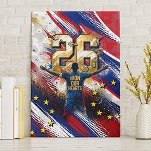 Cape Verde Football 2026 Canvas Wall Art Won Our Hearts Blue Sharks Soccer Player