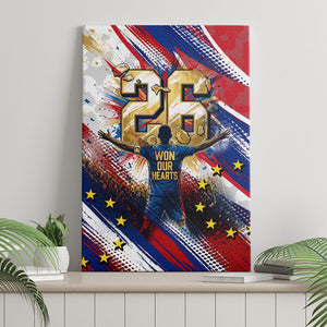 Cape Verde Football 2026 Canvas Wall Art Won Our Hearts Blue Sharks Soccer Player