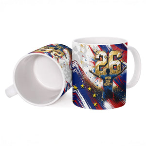 Cape Verde Football 2026 Ceramic Mug Won Our Hearts Blue Sharks Soccer Player