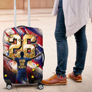 Cape Verde Football 2026 Luggage Cover Won Our Hearts Blue Sharks Soccer Player