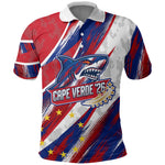 Cape Verde Football 2026 Polo Shirt Won Our Hearts Blue Sharks Soccer Player