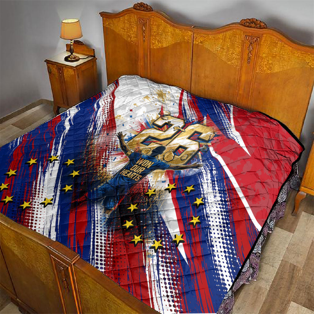 Cape Verde Football 2026 Quilt Won Our Hearts Blue Sharks Soccer Player