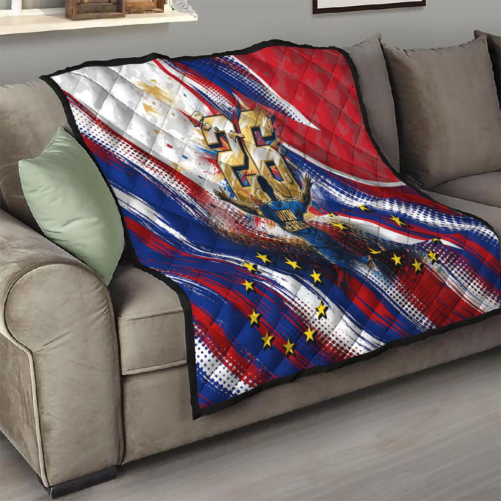 Cape Verde Football 2026 Quilt Won Our Hearts Blue Sharks Soccer Player