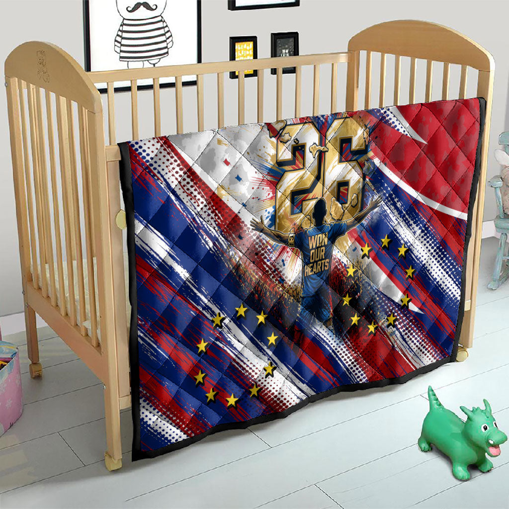 Cape Verde Football 2026 Quilt Won Our Hearts Blue Sharks Soccer Player
