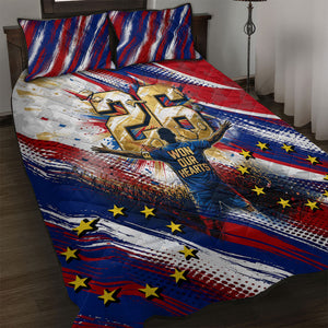 Cape Verde Football 2026 Quilt Bed Set Won Our Hearts Blue Sharks Soccer Player