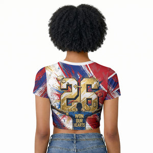 Cape Verde Football 2026 Raglan Cropped T shirt Won Our Hearts Blue Sharks Soccer Player
