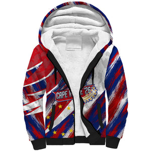 Cape Verde Football 2026 Sherpa Hoodie Won Our Hearts Blue Sharks Soccer Player