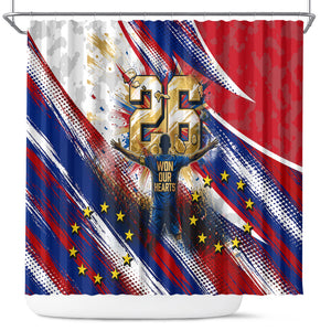 Cape Verde Football 2026 Shower Curtain Won Our Hearts Blue Sharks Soccer Player