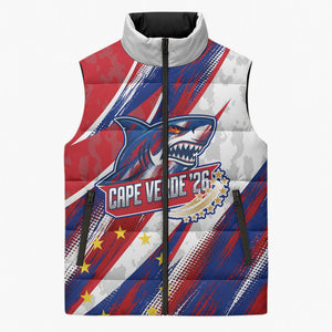 Cape Verde Football 2026 Sleeveless Puffer Jacket Won Our Hearts Blue Sharks Soccer Player