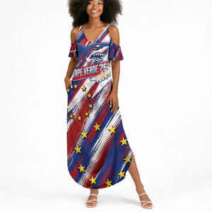 Cape Verde Football 2026 Summer Maxi Dress Won Our Hearts Blue Sharks Soccer Player