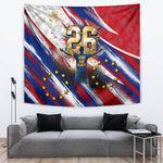 Cape Verde Football 2026 Tapestry Won Our Hearts Blue Sharks Soccer Player