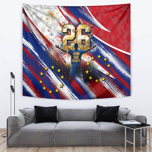 Cape Verde Football 2026 Tapestry Won Our Hearts Blue Sharks Soccer Player
