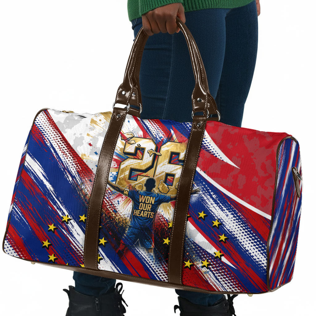 Cape Verde Football 2026 Travel Bag Won Our Hearts Blue Sharks Soccer Player