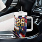 Cape Verde Football 2026 Tumbler With Handle Won Our Hearts Blue Sharks Soccer Player