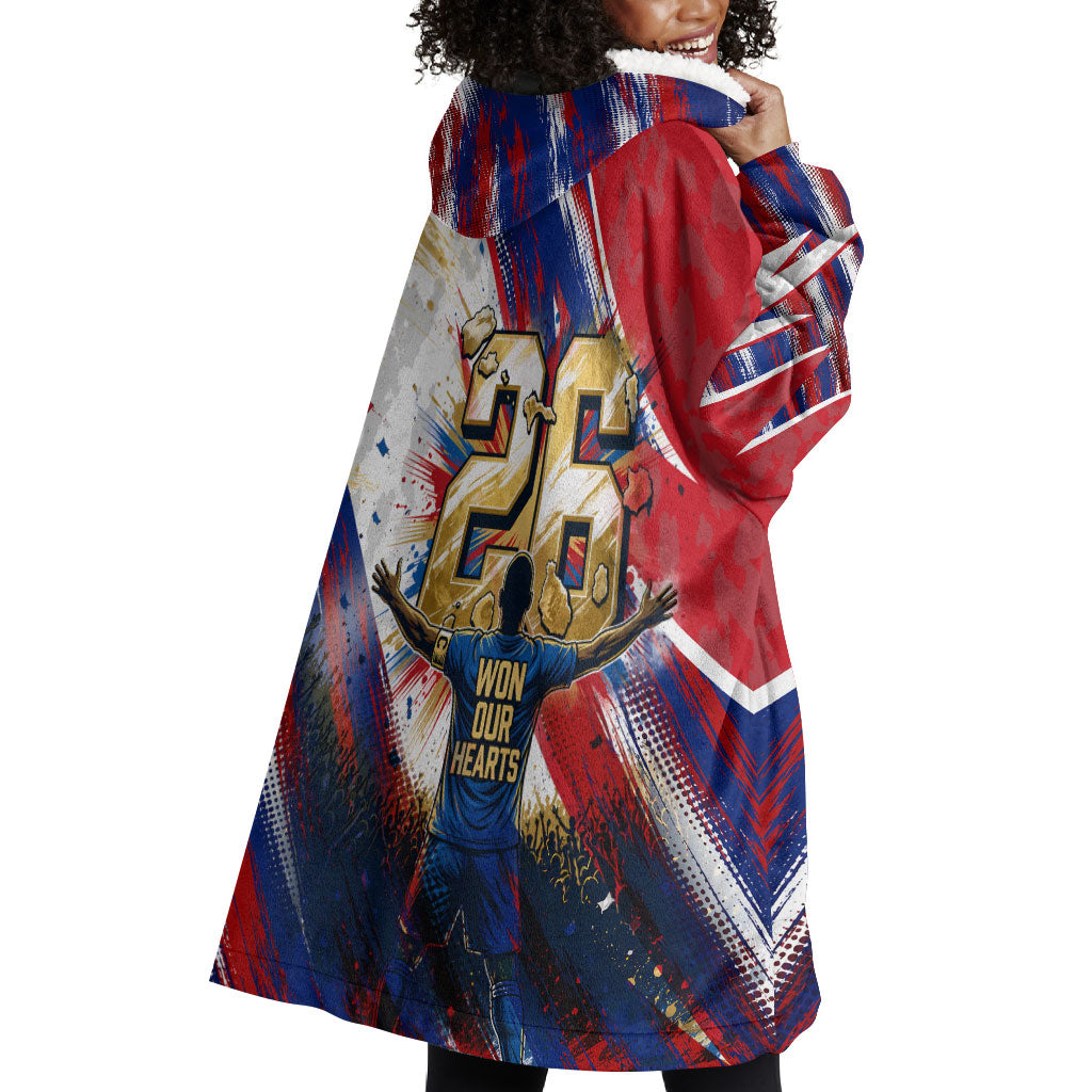 Cape Verde Football 2026 Wearable Blanket Hoodie Won Our Hearts Blue Sharks Soccer Player