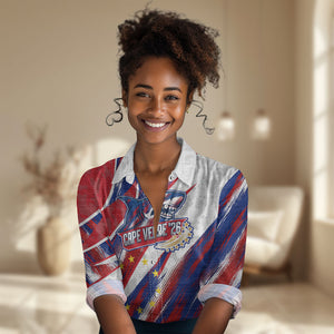 Cape Verde Football 2026 Women Casual Shirt Won Our Hearts Blue Sharks Soccer Player