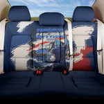 Personalized Cape Verde Blue Sharks Back Car Seat Cover Giant Spirit African Football 2026 Mascot