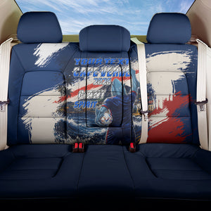 Personalized Cape Verde Blue Sharks Back Car Seat Cover Giant Spirit African Football 2026 Mascot