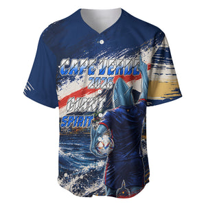 Personalized Cape Verde Blue Sharks Baseball Jersey Giant Spirit African Football 2026 Mascot