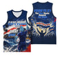 Personalized Cape Verde Blue Sharks Basketball Jersey Giant Spirit African Football 2026 Mascot