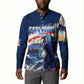 Personalized Cape Verde Blue Sharks Button Sweatshirt Giant Spirit African Football 2026 Mascot