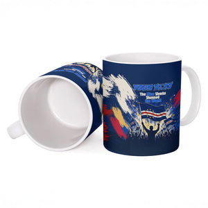 Personalized Cape Verde Blue Sharks Ceramic Mug Giant Spirit African Football 2026 Mascot