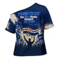Personalized Cape Verde Blue Sharks Cross Shoulder Shirt Giant Spirit African Football 2026 Mascot
