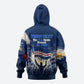 Personalized Cape Verde Blue Sharks Hoodie Giant Spirit African Football 2026 Mascot