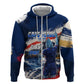 Personalized Cape Verde Blue Sharks Hoodie Giant Spirit African Football 2026 Mascot