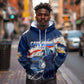 Personalized Cape Verde Blue Sharks Hoodie Giant Spirit African Football 2026 Mascot