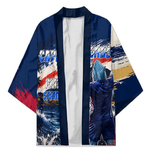Personalized Cape Verde Blue Sharks Kimono Giant Spirit African Football 2026 Mascot