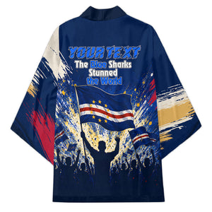 Personalized Cape Verde Blue Sharks Kimono Giant Spirit African Football 2026 Mascot