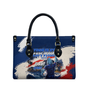 Personalized Cape Verde Blue Sharks Leather Bag Giant Spirit African Football 2026 Mascot